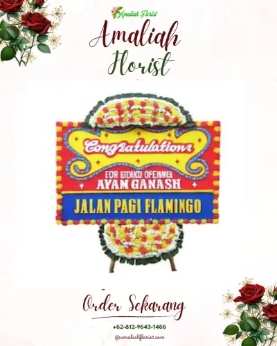 Bunga Papan Congratulation di Kelapa Tiga Permai